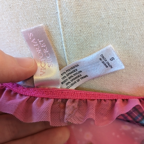 Y2K Victoria's Secret Cupcake Print Mesh Slip‎ Dress Lingerie Babydoll - Picture 12 of 12